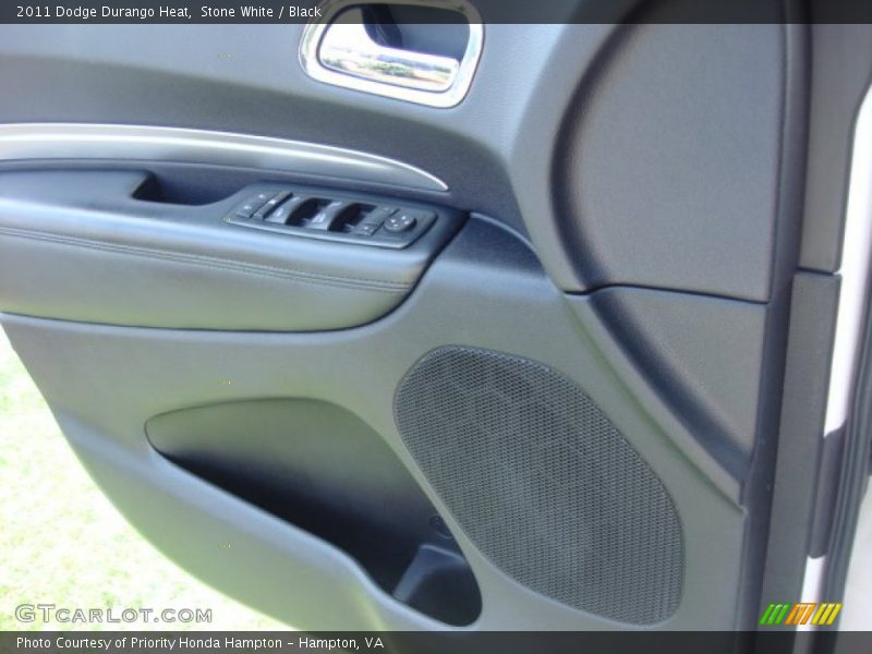 Stone White / Black 2011 Dodge Durango Heat