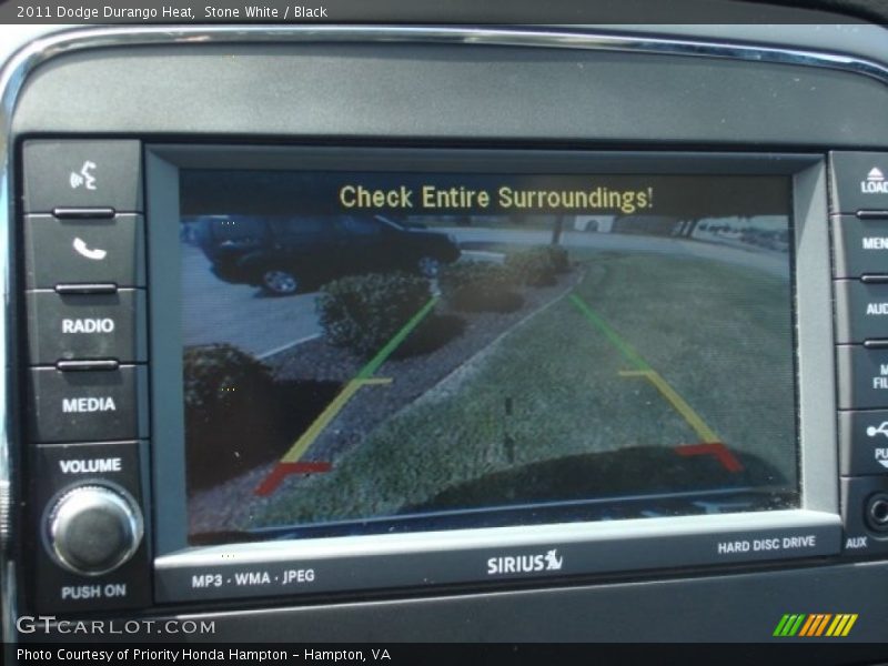 Stone White / Black 2011 Dodge Durango Heat