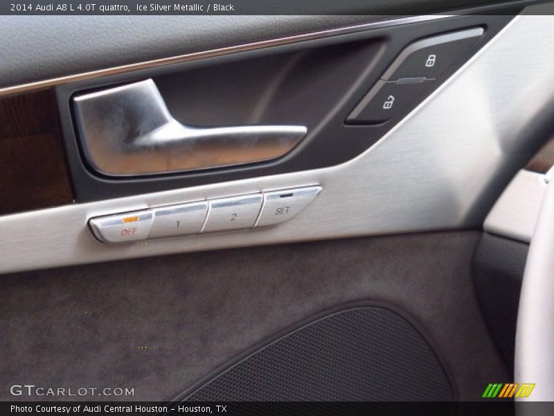 Ice Silver Metallic / Black 2014 Audi A8 L 4.0T quattro