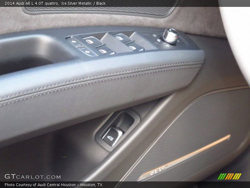 Ice Silver Metallic / Black 2014 Audi A8 L 4.0T quattro