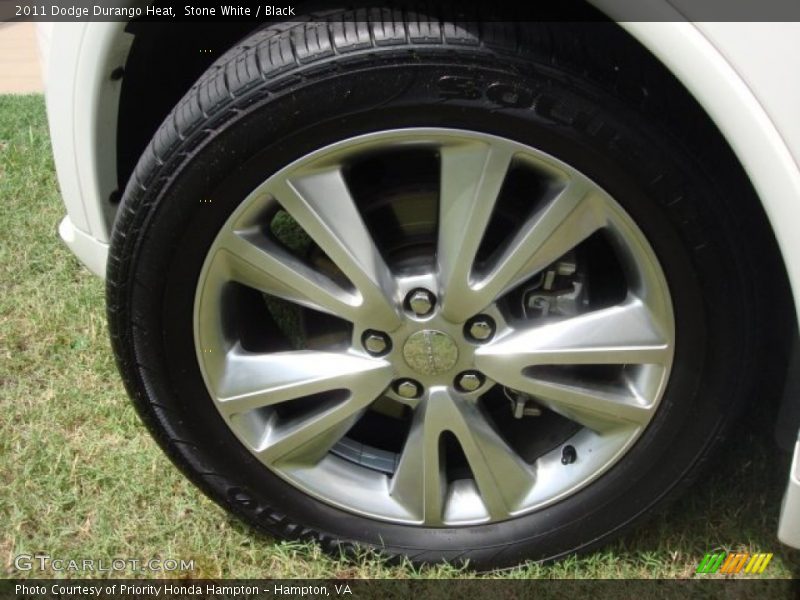 Stone White / Black 2011 Dodge Durango Heat