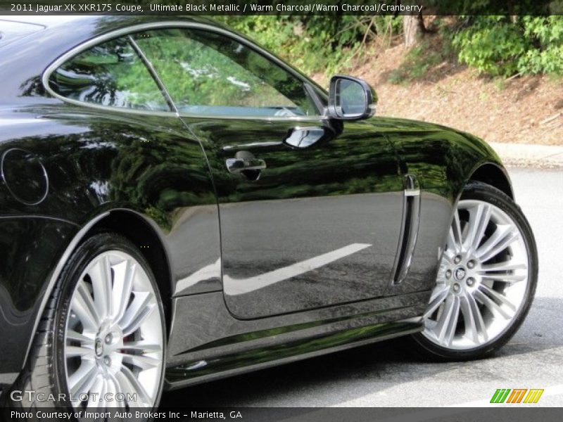 Ultimate Black Metallic / Warm Charcoal/Warm Charcoal/Cranberry 2011 Jaguar XK XKR175 Coupe