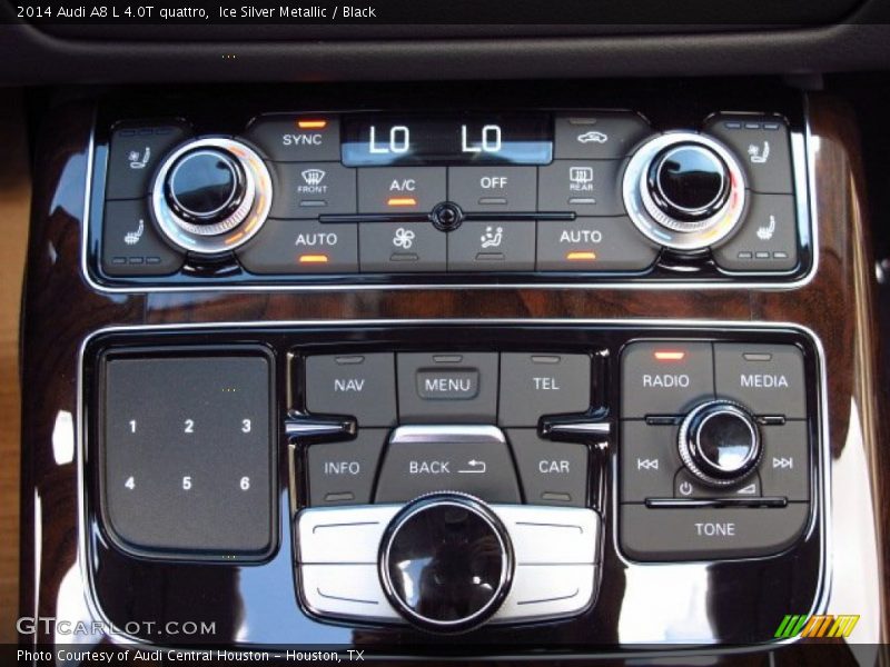 Ice Silver Metallic / Black 2014 Audi A8 L 4.0T quattro