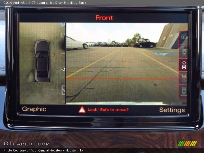 Ice Silver Metallic / Black 2014 Audi A8 L 4.0T quattro
