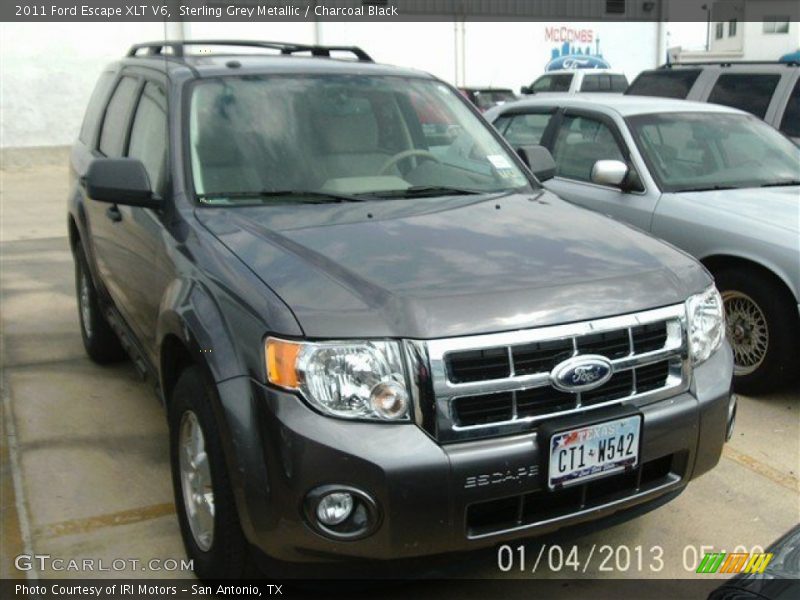 Sterling Grey Metallic / Charcoal Black 2011 Ford Escape XLT V6