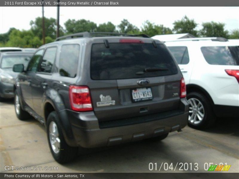 Sterling Grey Metallic / Charcoal Black 2011 Ford Escape XLT V6