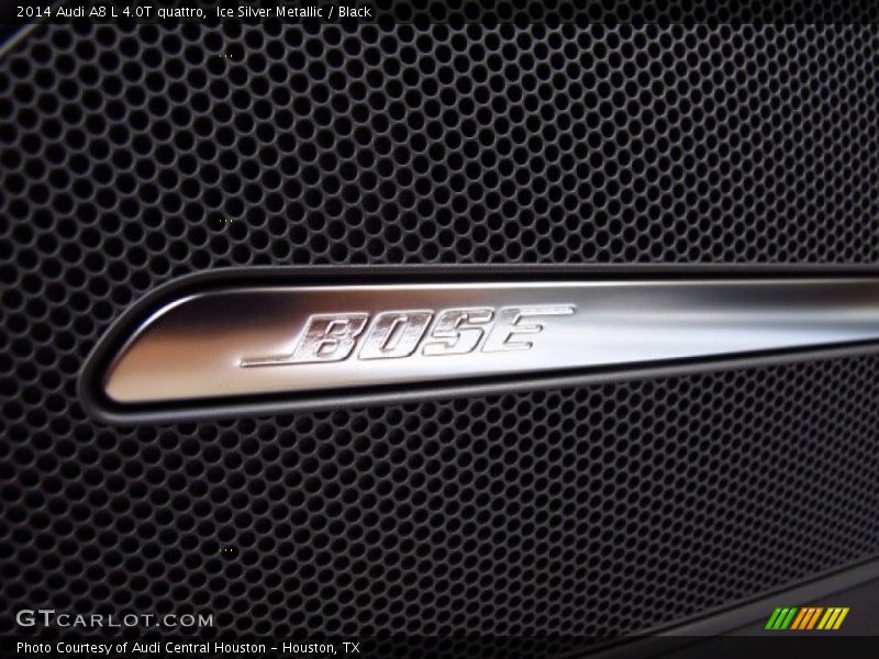 Ice Silver Metallic / Black 2014 Audi A8 L 4.0T quattro