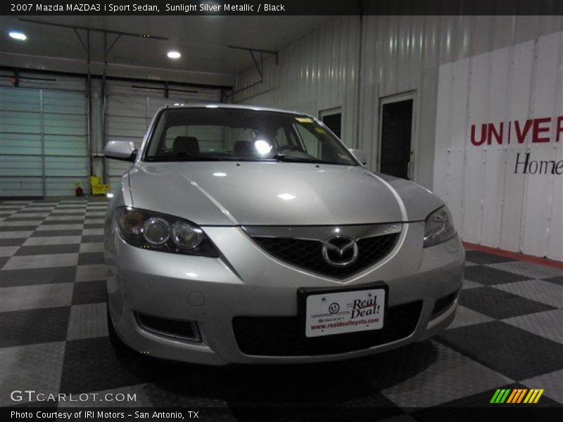 Sunlight Silver Metallic / Black 2007 Mazda MAZDA3 i Sport Sedan