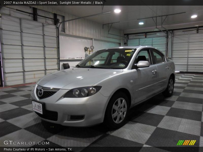 Sunlight Silver Metallic / Black 2007 Mazda MAZDA3 i Sport Sedan