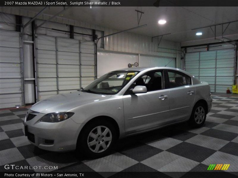 Sunlight Silver Metallic / Black 2007 Mazda MAZDA3 i Sport Sedan