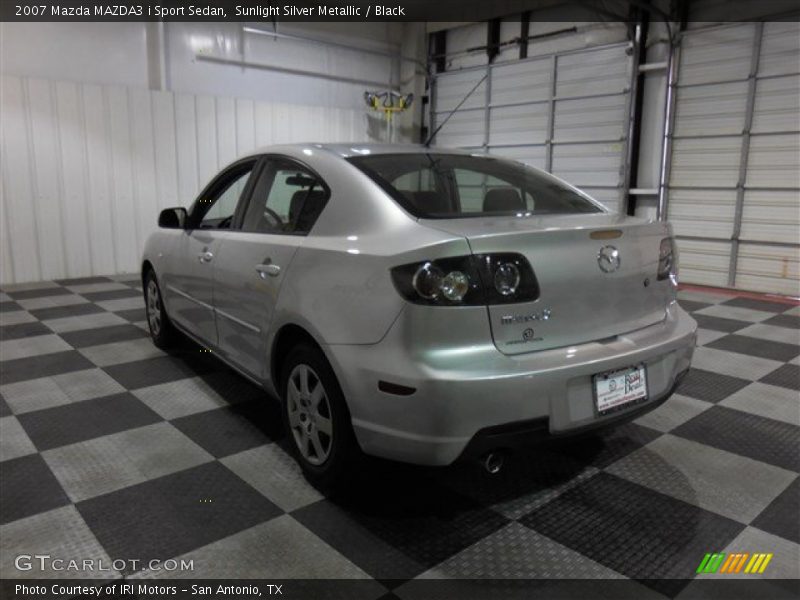 Sunlight Silver Metallic / Black 2007 Mazda MAZDA3 i Sport Sedan