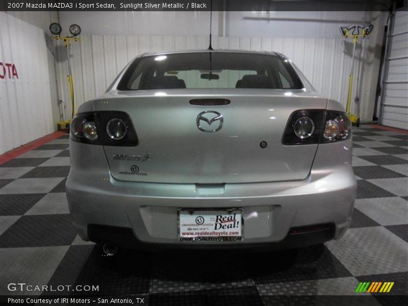 Sunlight Silver Metallic / Black 2007 Mazda MAZDA3 i Sport Sedan