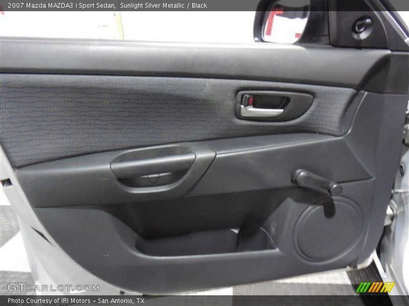 Sunlight Silver Metallic / Black 2007 Mazda MAZDA3 i Sport Sedan