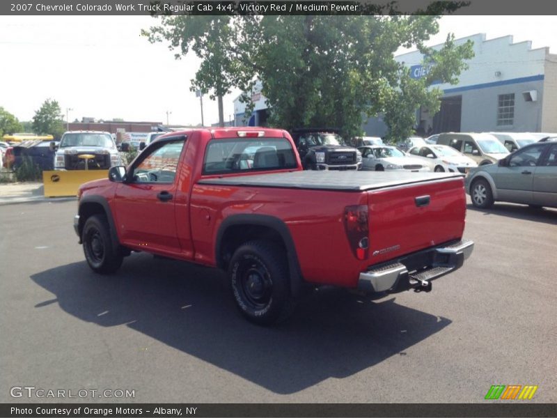Victory Red / Medium Pewter 2007 Chevrolet Colorado Work Truck Regular Cab 4x4