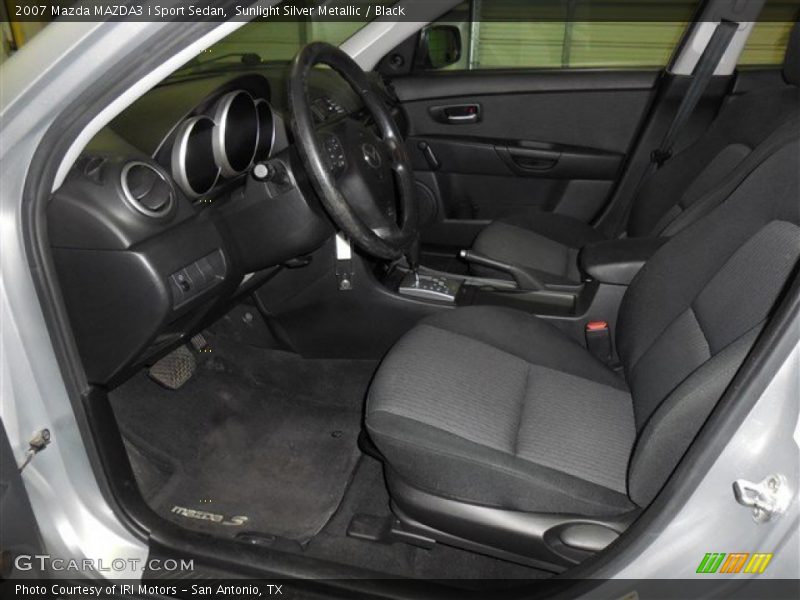 Sunlight Silver Metallic / Black 2007 Mazda MAZDA3 i Sport Sedan