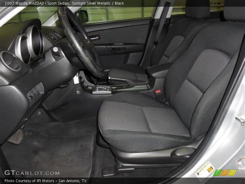 Sunlight Silver Metallic / Black 2007 Mazda MAZDA3 i Sport Sedan