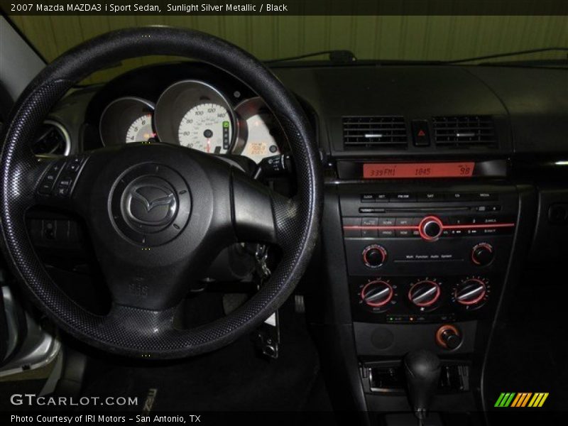 Sunlight Silver Metallic / Black 2007 Mazda MAZDA3 i Sport Sedan