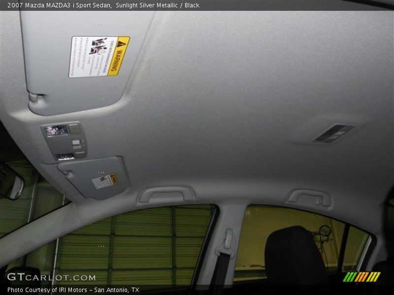 Sunlight Silver Metallic / Black 2007 Mazda MAZDA3 i Sport Sedan