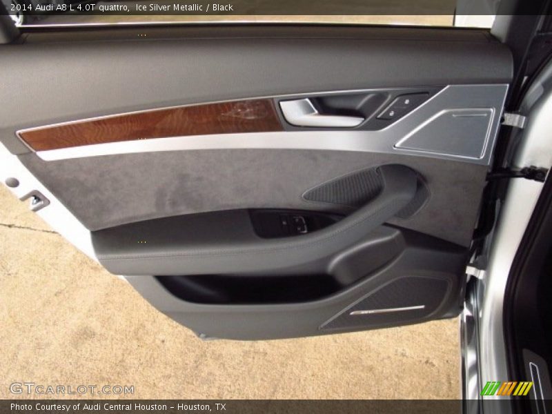 Ice Silver Metallic / Black 2014 Audi A8 L 4.0T quattro