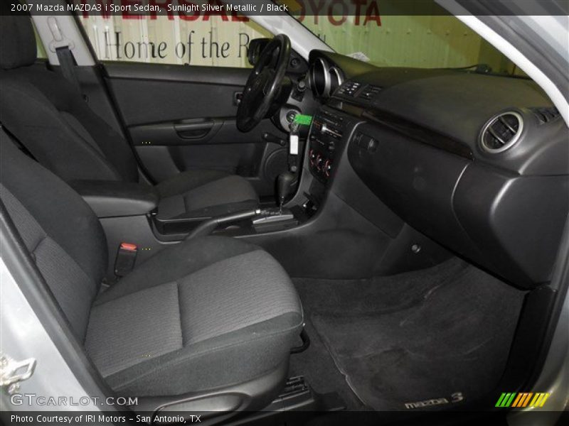Sunlight Silver Metallic / Black 2007 Mazda MAZDA3 i Sport Sedan