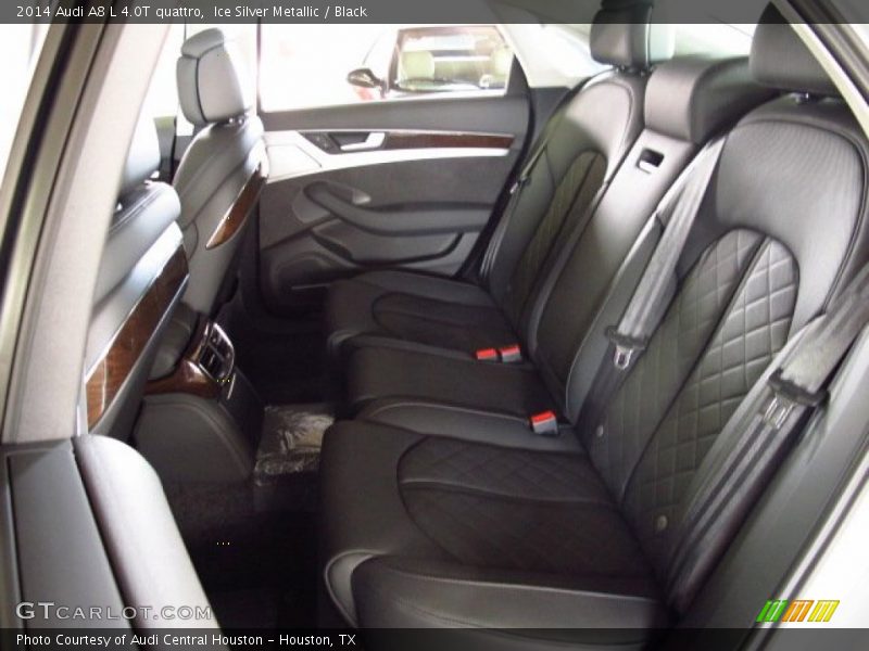 Ice Silver Metallic / Black 2014 Audi A8 L 4.0T quattro