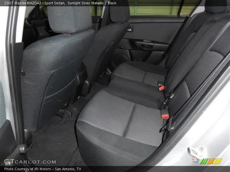 Sunlight Silver Metallic / Black 2007 Mazda MAZDA3 i Sport Sedan