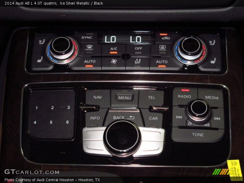 Ice Silver Metallic / Black 2014 Audi A8 L 4.0T quattro