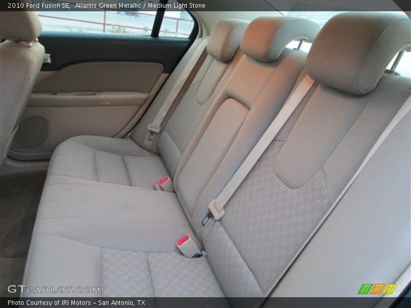 Atlantis Green Metallic / Medium Light Stone 2010 Ford Fusion SE