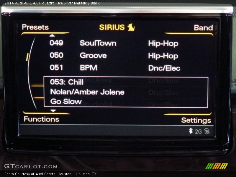 Ice Silver Metallic / Black 2014 Audi A8 L 4.0T quattro