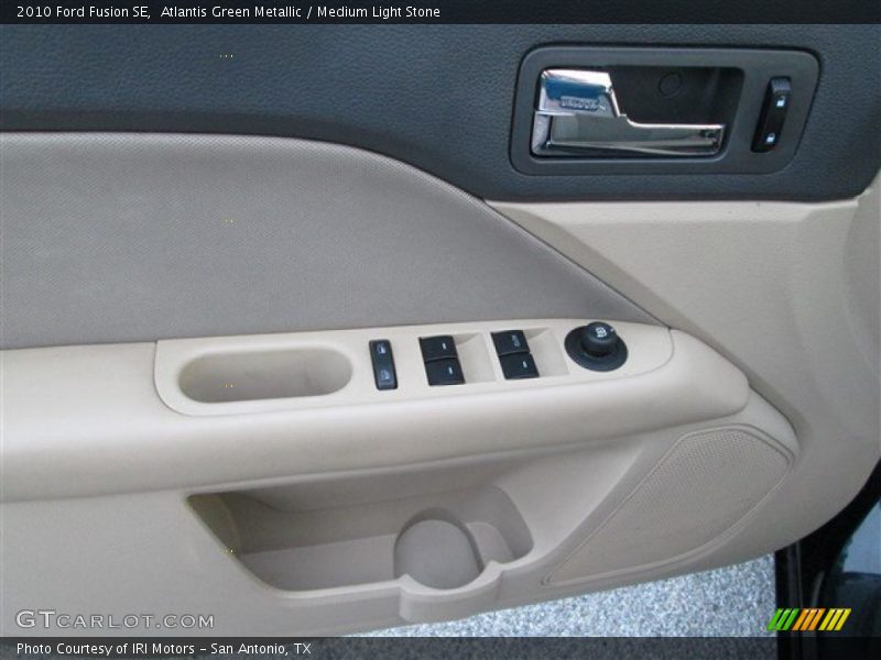 Atlantis Green Metallic / Medium Light Stone 2010 Ford Fusion SE