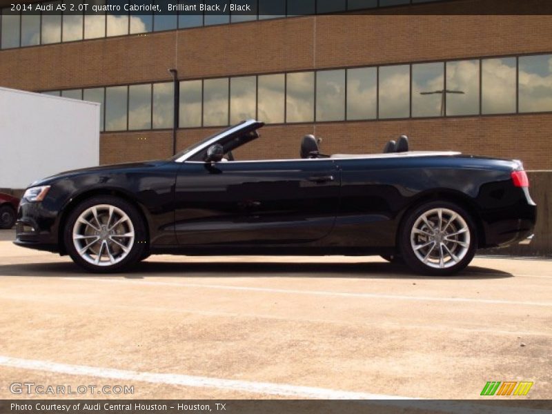 Brilliant Black / Black 2014 Audi A5 2.0T quattro Cabriolet