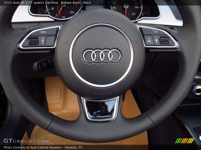 Brilliant Black / Black 2014 Audi A5 2.0T quattro Cabriolet