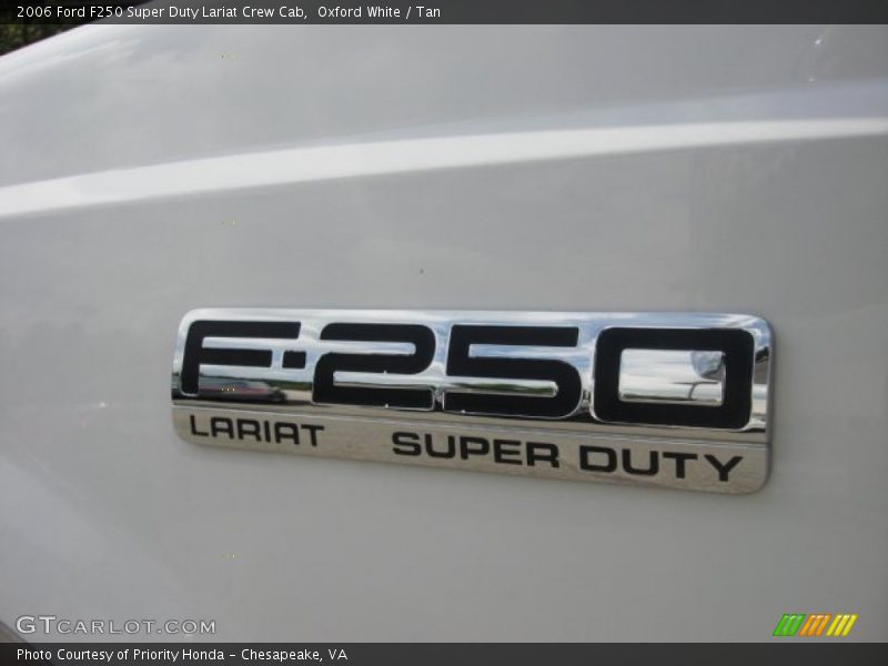 Oxford White / Tan 2006 Ford F250 Super Duty Lariat Crew Cab
