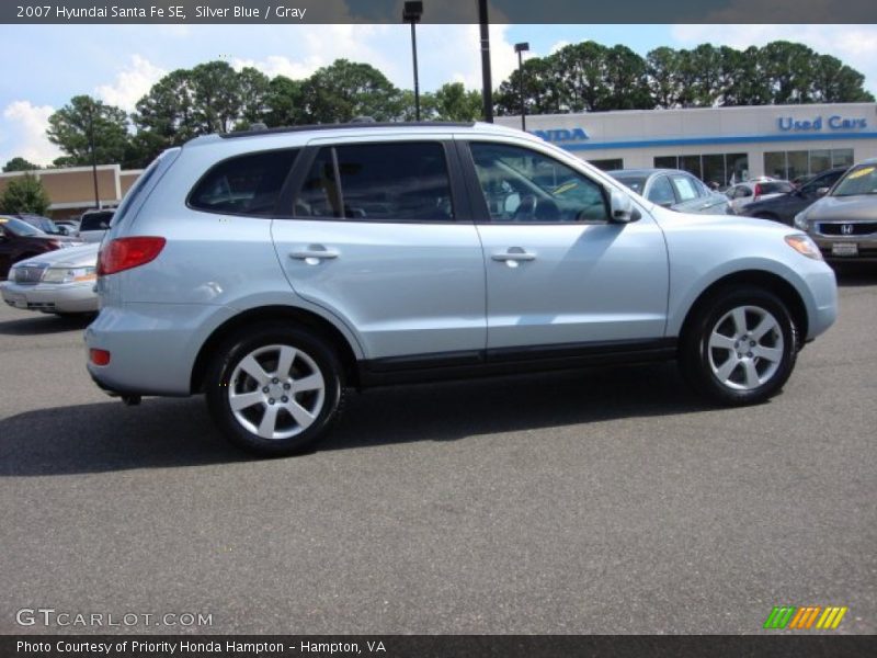 Silver Blue / Gray 2007 Hyundai Santa Fe SE