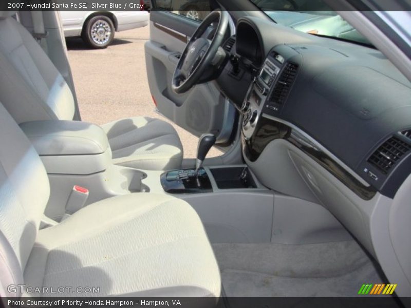 Silver Blue / Gray 2007 Hyundai Santa Fe SE