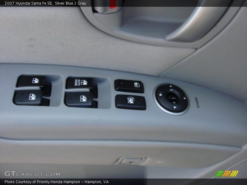 Silver Blue / Gray 2007 Hyundai Santa Fe SE