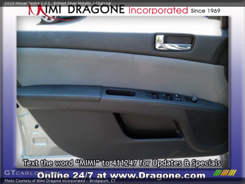 Brilliant Silver Metallic / Charcoal 2010 Nissan Sentra 2.0 S