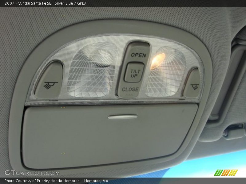 Silver Blue / Gray 2007 Hyundai Santa Fe SE