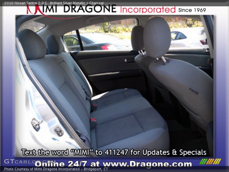 Brilliant Silver Metallic / Charcoal 2010 Nissan Sentra 2.0 S