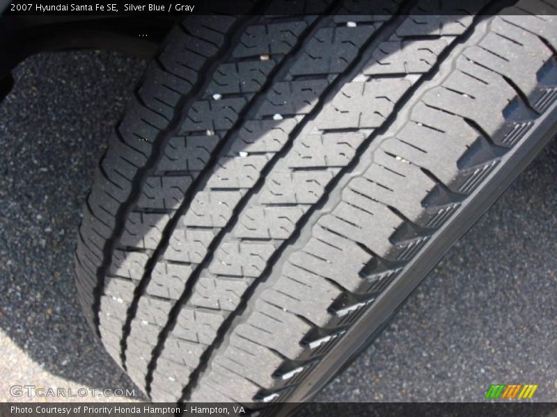Silver Blue / Gray 2007 Hyundai Santa Fe SE