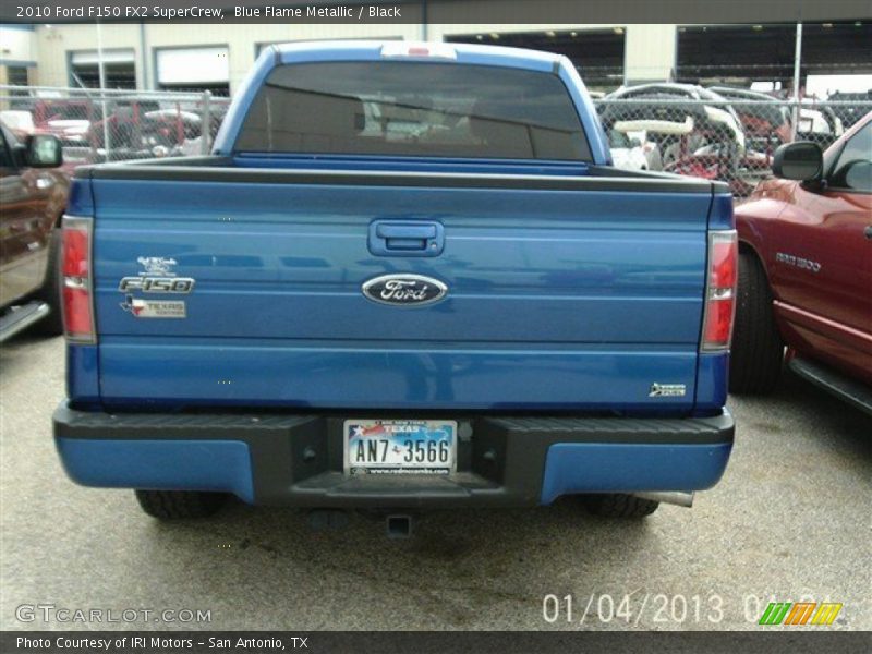 Blue Flame Metallic / Black 2010 Ford F150 FX2 SuperCrew