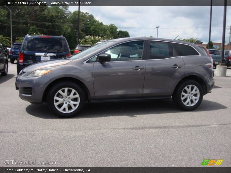 Galaxy Gray Mica / Black 2007 Mazda CX-7 Sport
