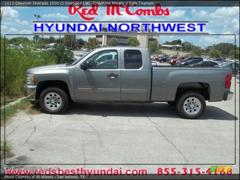 Graystone Metallic / Dark Titanium 2013 Chevrolet Silverado 1500 LS Extended Cab