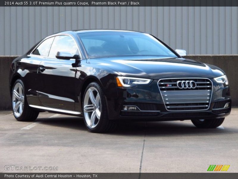 Phantom Black Pearl / Black 2014 Audi S5 3.0T Premium Plus quattro Coupe