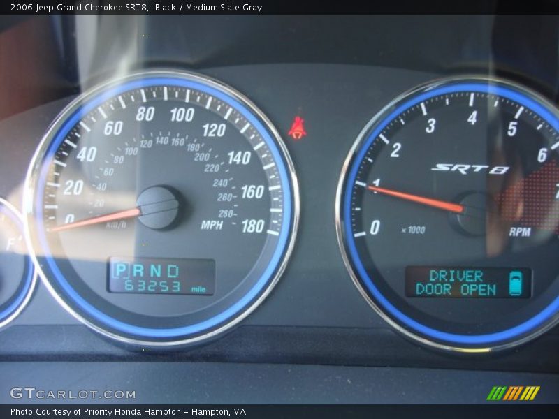 Black / Medium Slate Gray 2006 Jeep Grand Cherokee SRT8
