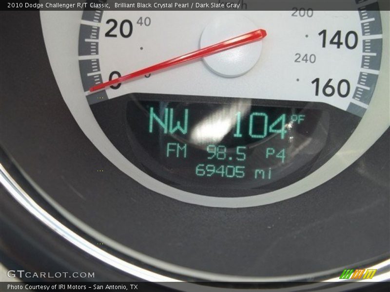 Brilliant Black Crystal Pearl / Dark Slate Gray 2010 Dodge Challenger R/T Classic