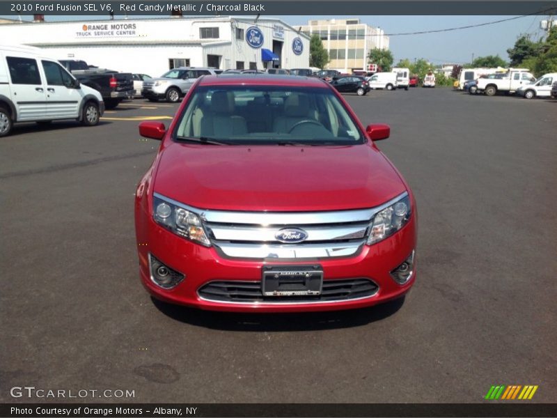 Red Candy Metallic / Charcoal Black 2010 Ford Fusion SEL V6