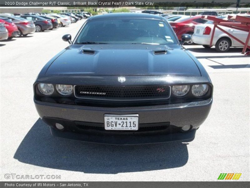 Brilliant Black Crystal Pearl / Dark Slate Gray 2010 Dodge Challenger R/T Classic