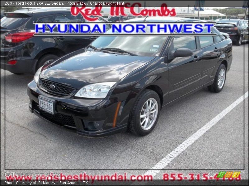 Pitch Black / Charcoal/Light Flint 2007 Ford Focus ZX4 SES Sedan