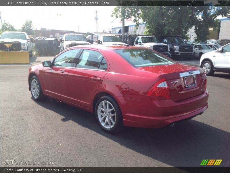 Red Candy Metallic / Charcoal Black 2010 Ford Fusion SEL V6